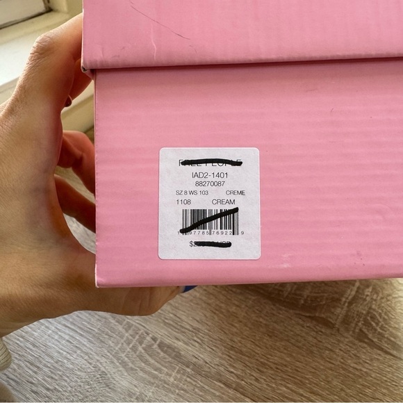 New Free People Intentionally Blank Iris Garden Heels Cream Womens 7.5 /38 - Picture 17 of 17